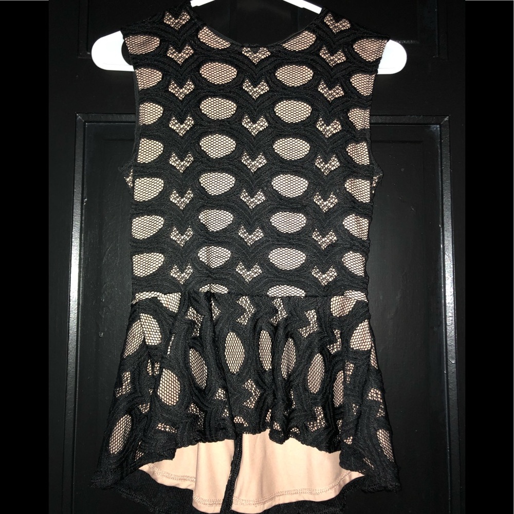 BCBG peplum top
